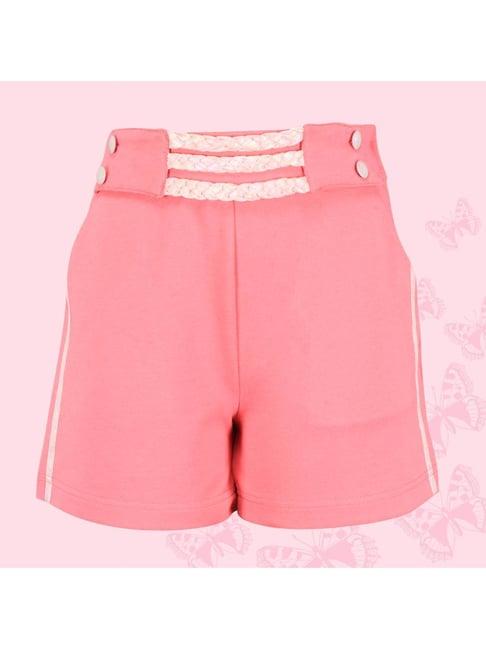 cutecumber kids pink solid shorts