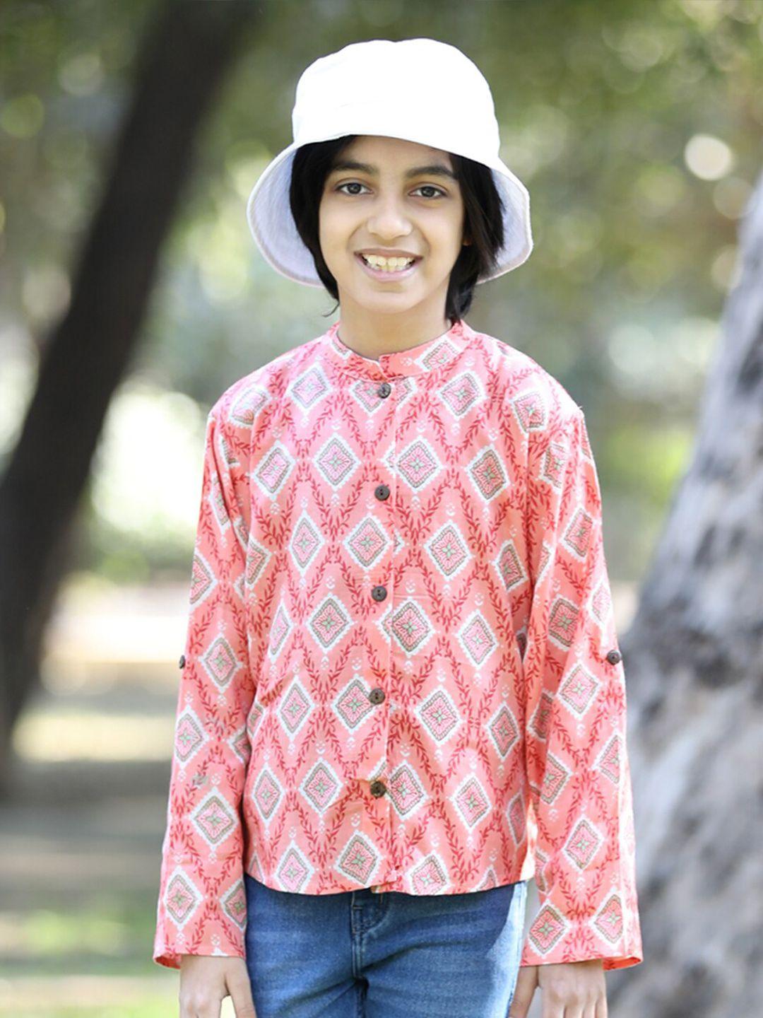 cutiekins boys comfort ethnic motifs printed casual shirt