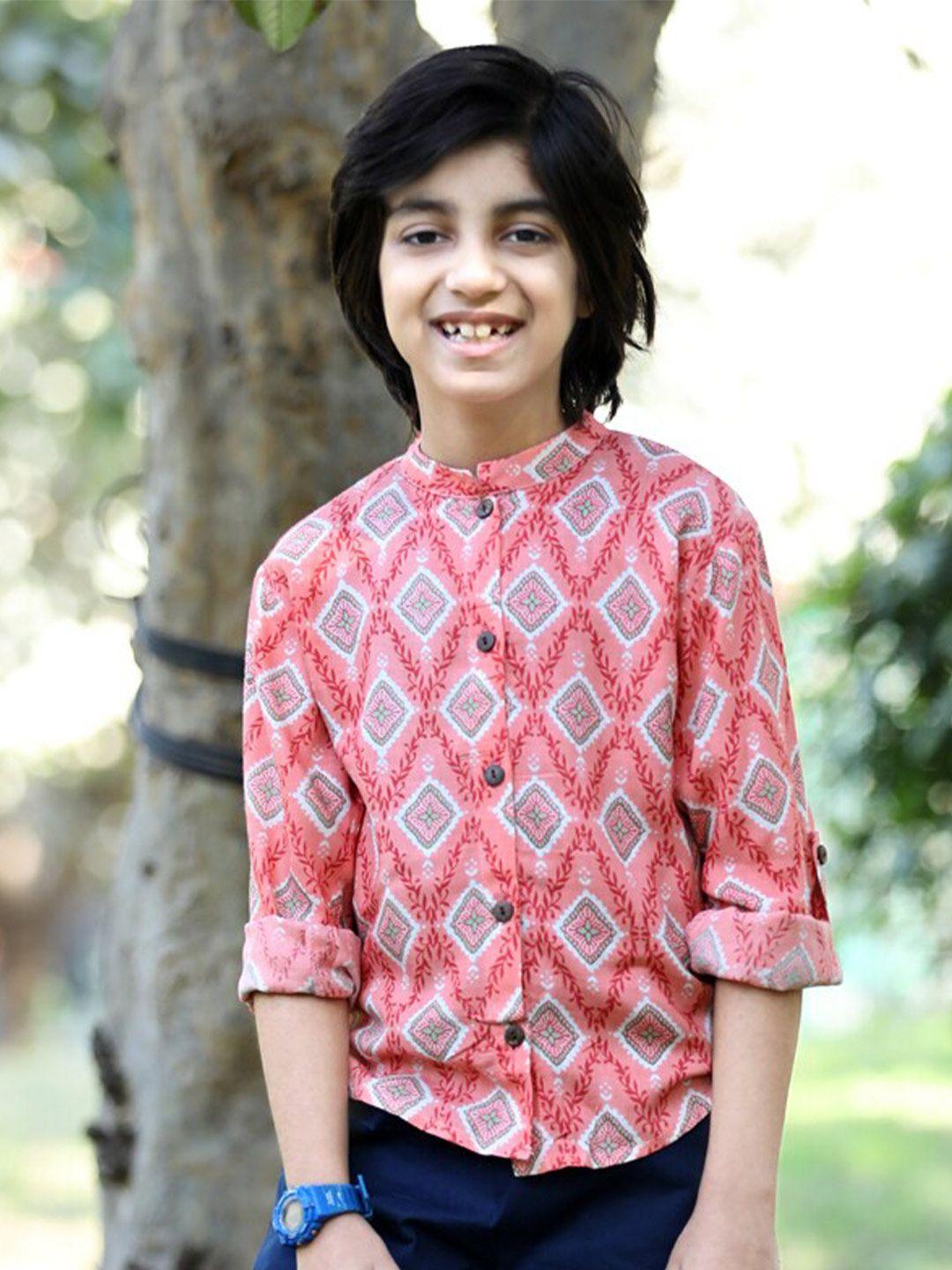 cutiekins boys printed shirt with shorts