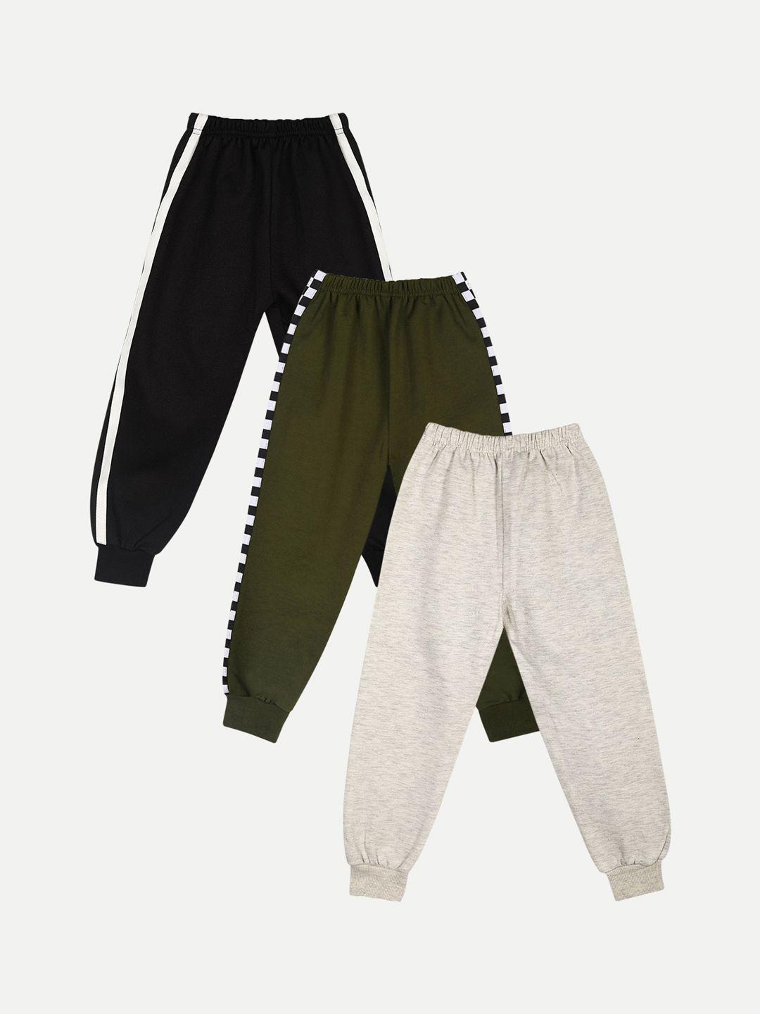 cutiekins kids pack of 3 solid joggers