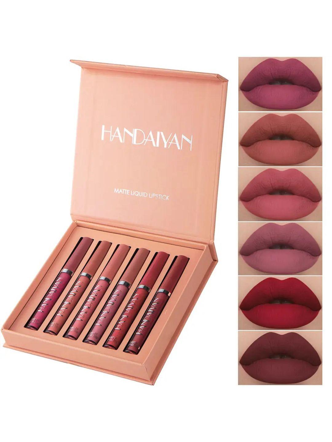 cvb handaityan set of 6 long lasting liquid matte lipsticks-15ml