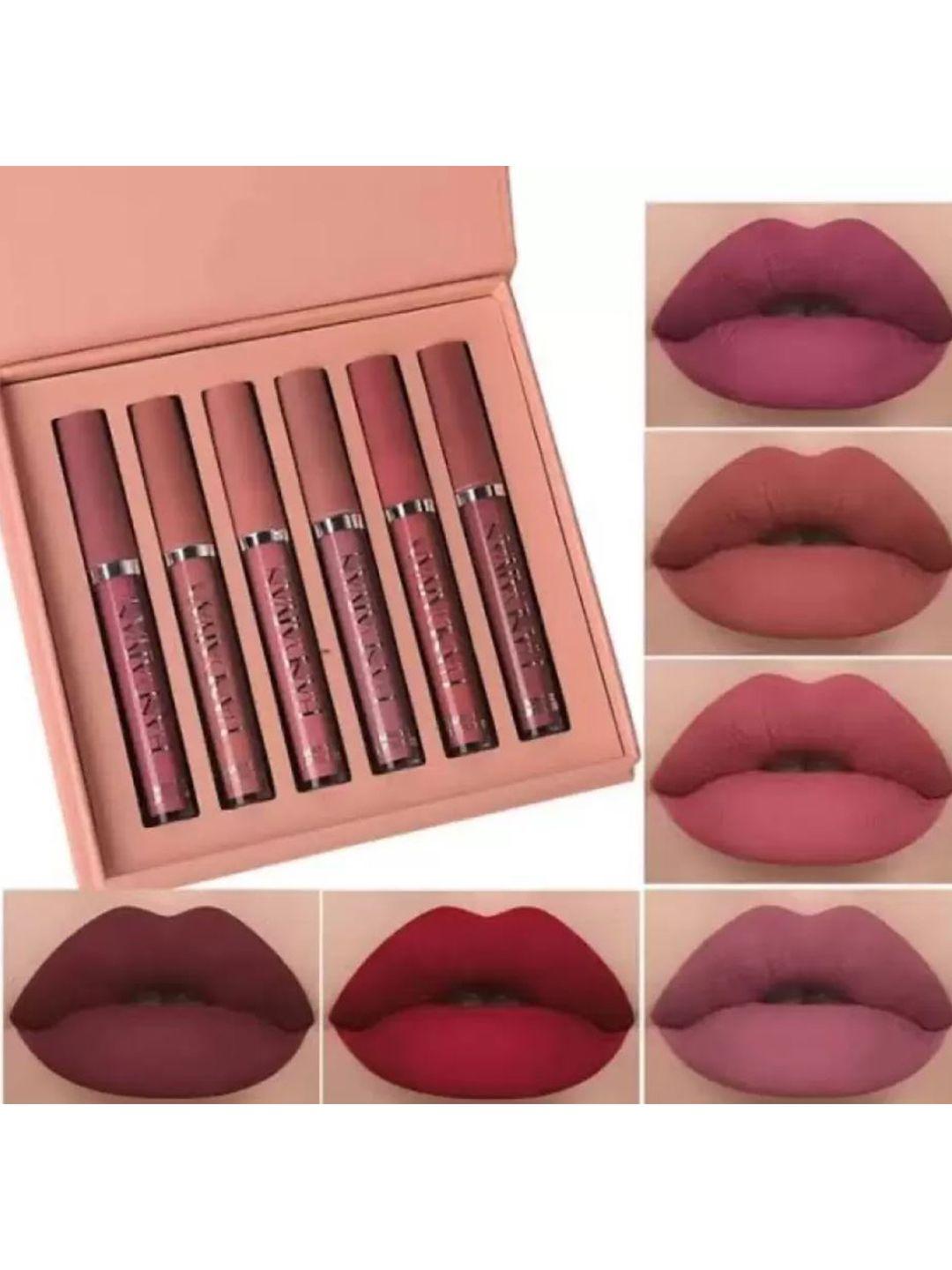 cvb handaiyan set of 6 waterproof & long lasting  liquid matte lipsticks-15ml each