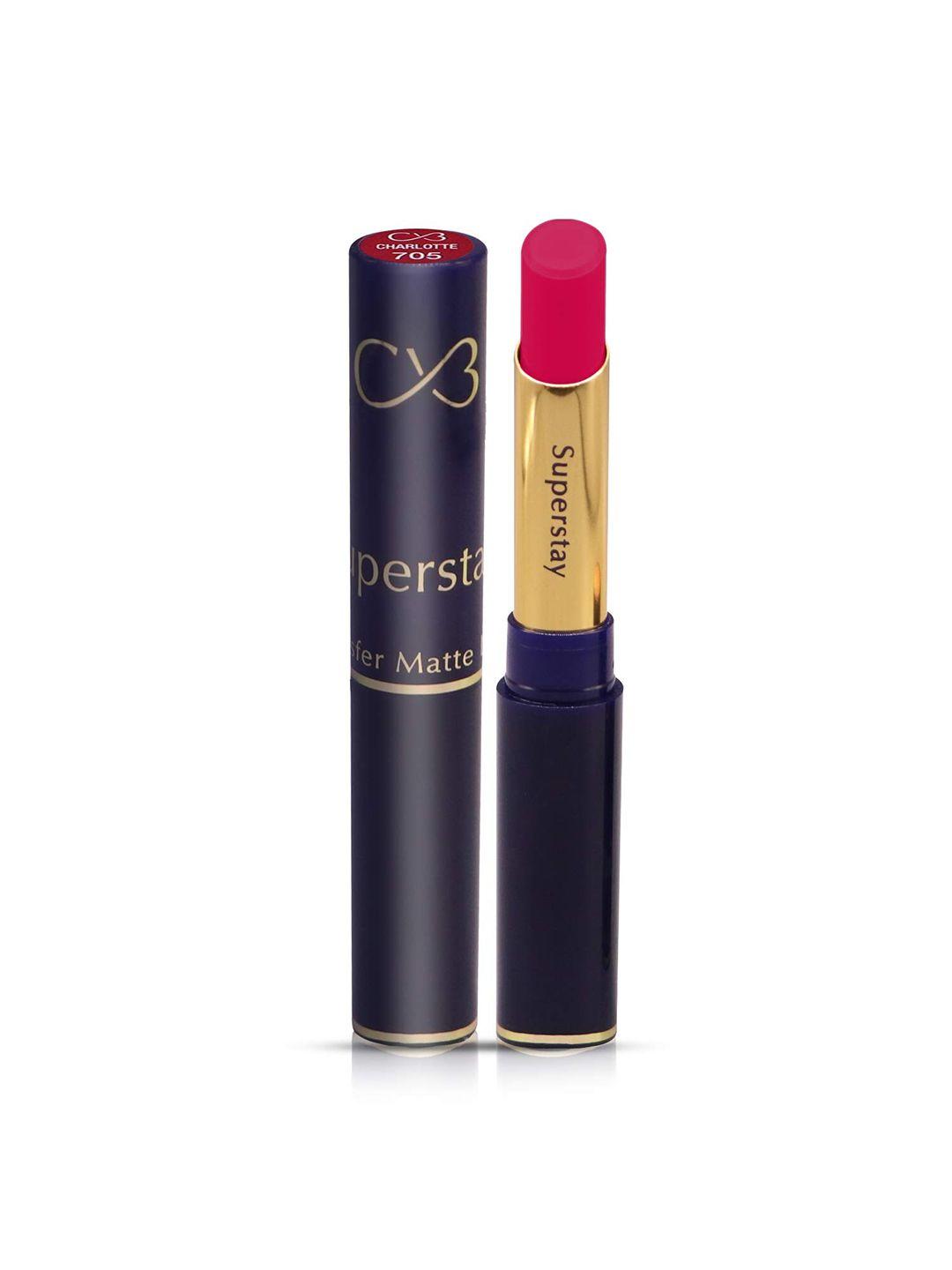 cvb super stay non-transfer matte lipstick 3.5 g - charlotte 705