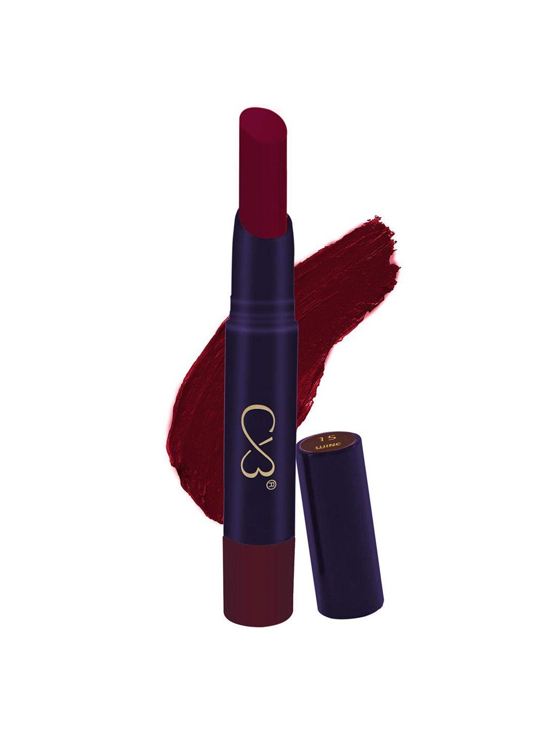 cvb wine red lip lock no transfer lipstick full coverage cvb-c63-15-wine