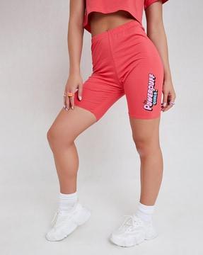 cycling shorts with placement print