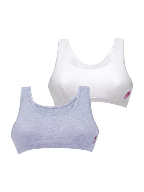 d'chica kids multi cotton bras - pack of 2