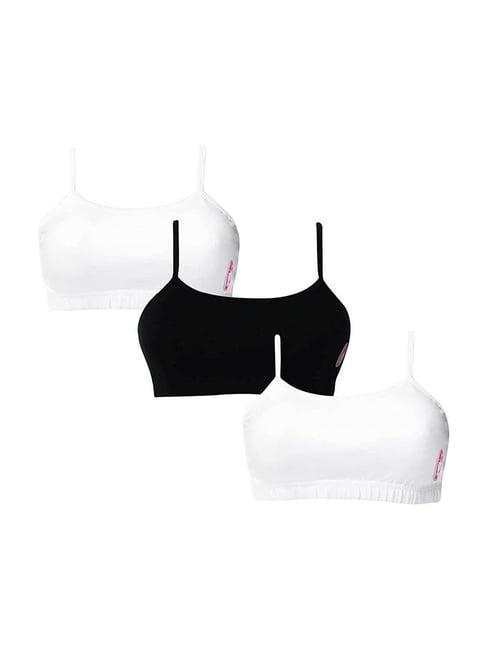 d'chica kids multicolor cotton bras - pack of 3