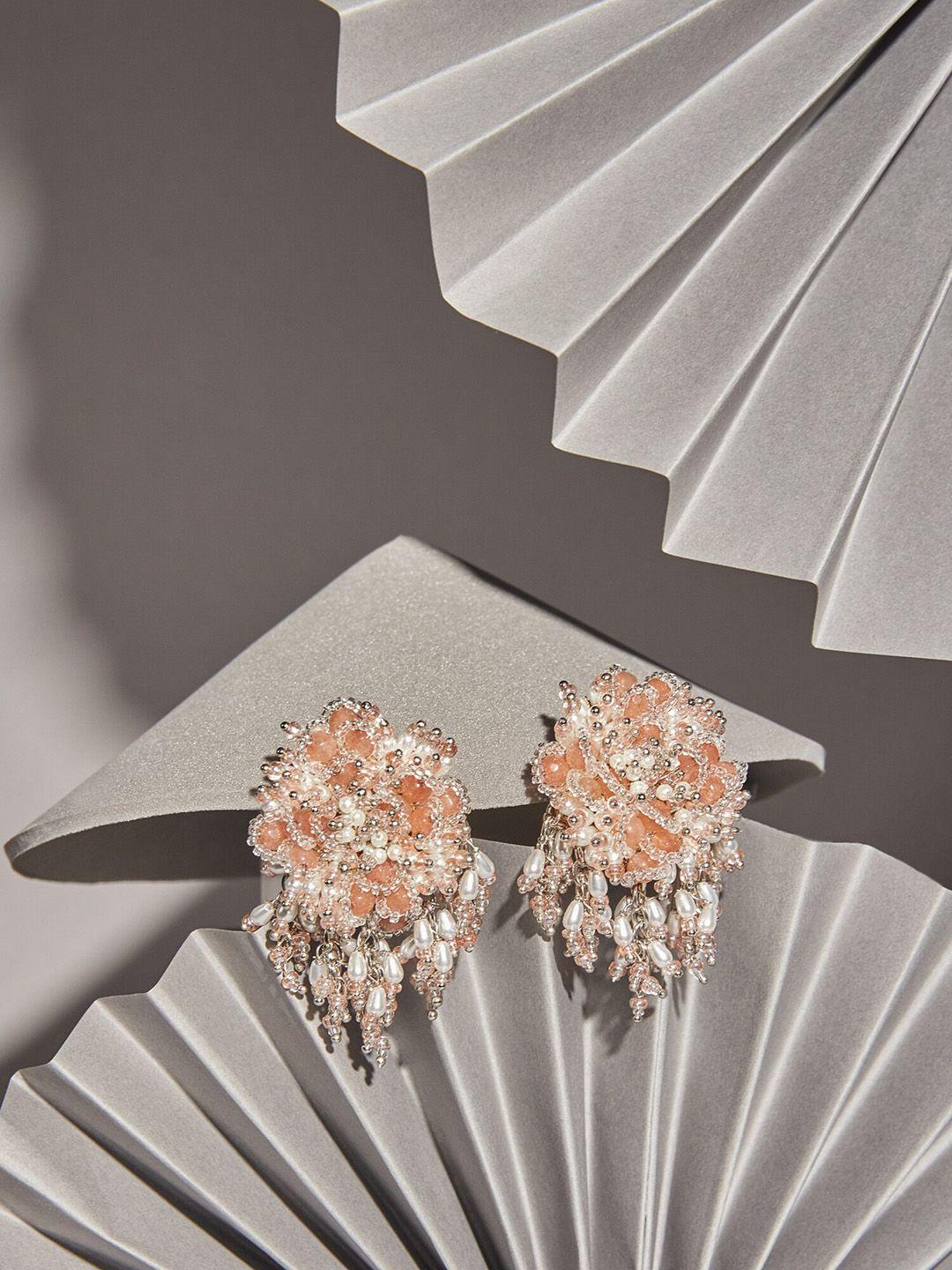 d'oro gold-plated contemporary studs earrings