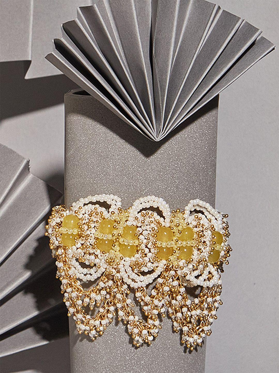 d'oro women tourmaline gold-plated link bracelet