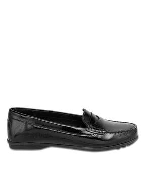 d elidia woman's leather black moccasins