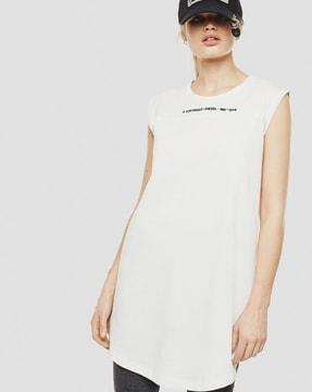 d-felix shift dress with embroidered logo