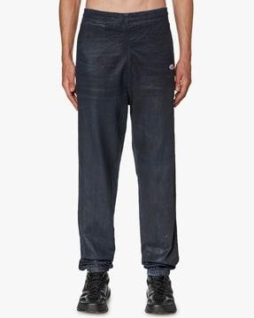 d-lab-ne tapered mid-rise coated jogger jeans