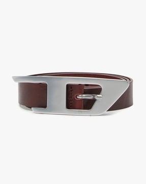 d-logo leather belt