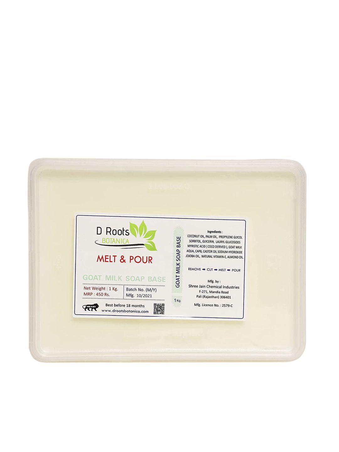d roots botanica melt & pour goat milk soap base - 1 kg