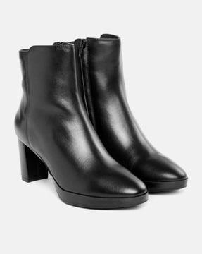 d walk pleasure 60 leather ankle-length boots