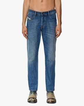 d-yennox tapered mid-rise clean jeans