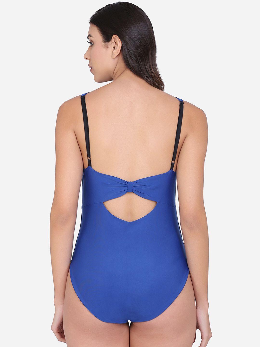 da intimo women blue solid swimwear