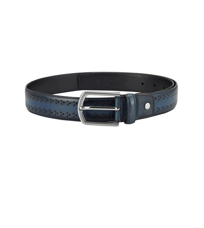 da milano blue genuine leather men's belt