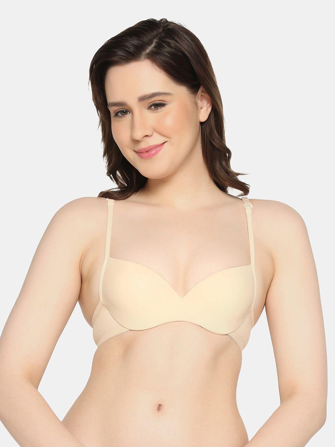 da intimo cut and sew underwired lightly padded bra