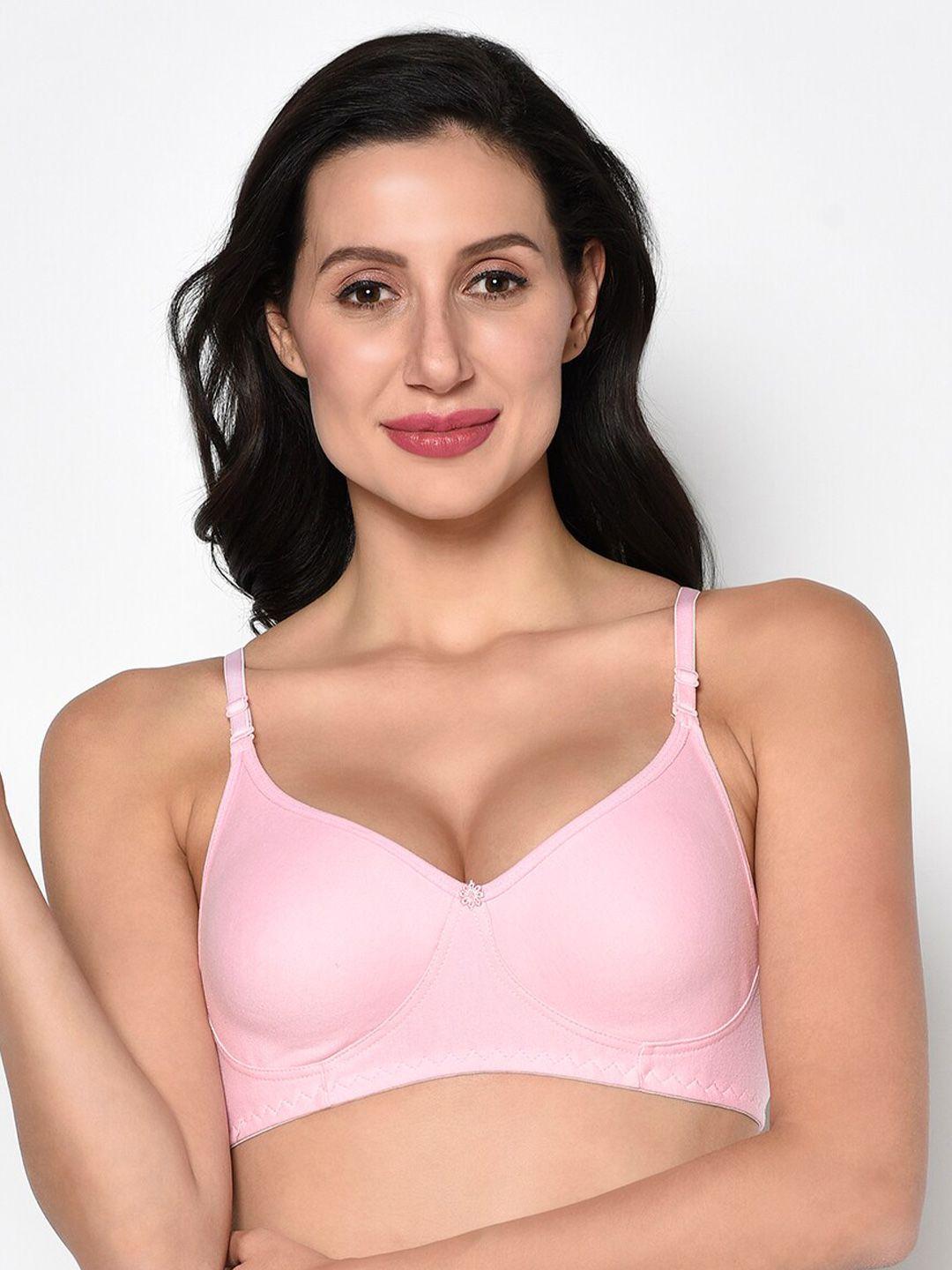 da intimo full coverage plunge cotton t-shirt bra