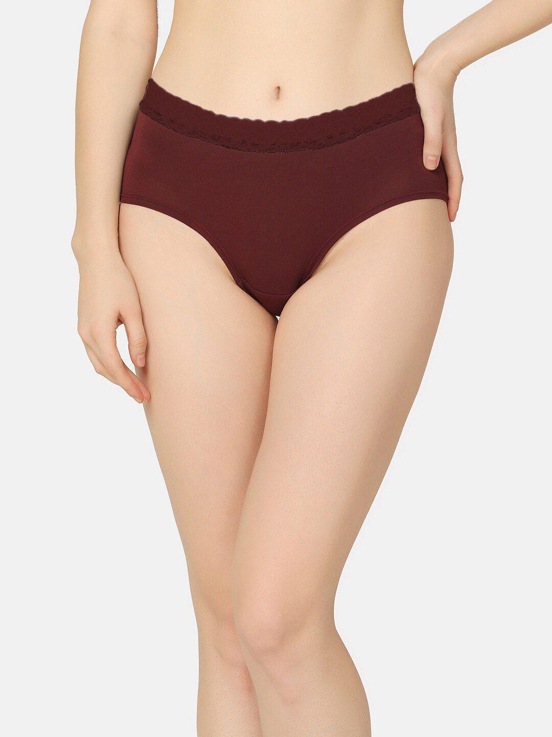 da intimo mid-rise organic cotton anti microbial hipster briefs