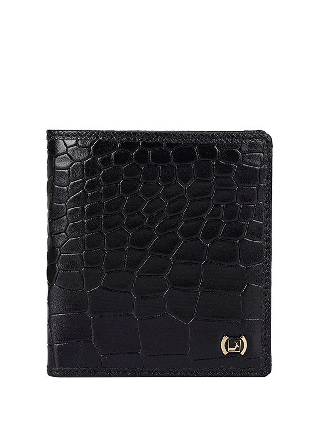 da milano checked leather two fold wallet