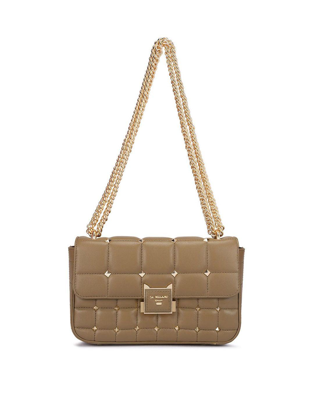 da milano embellished leather structured shoulder bag