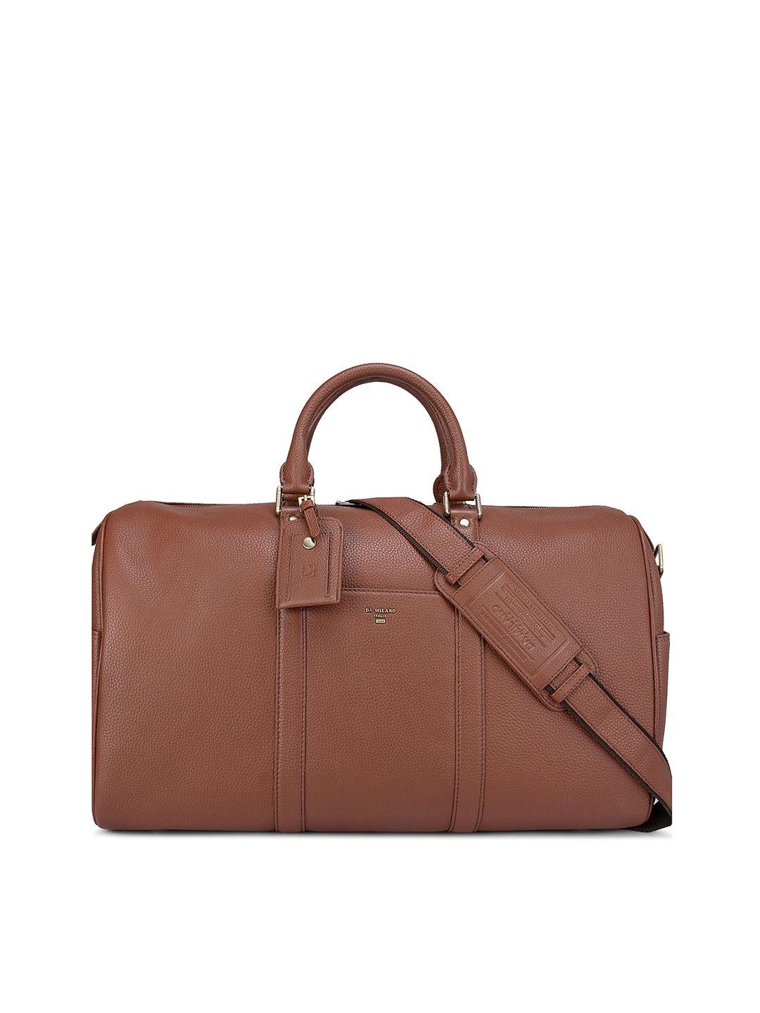 da milano leather structured duffel bag