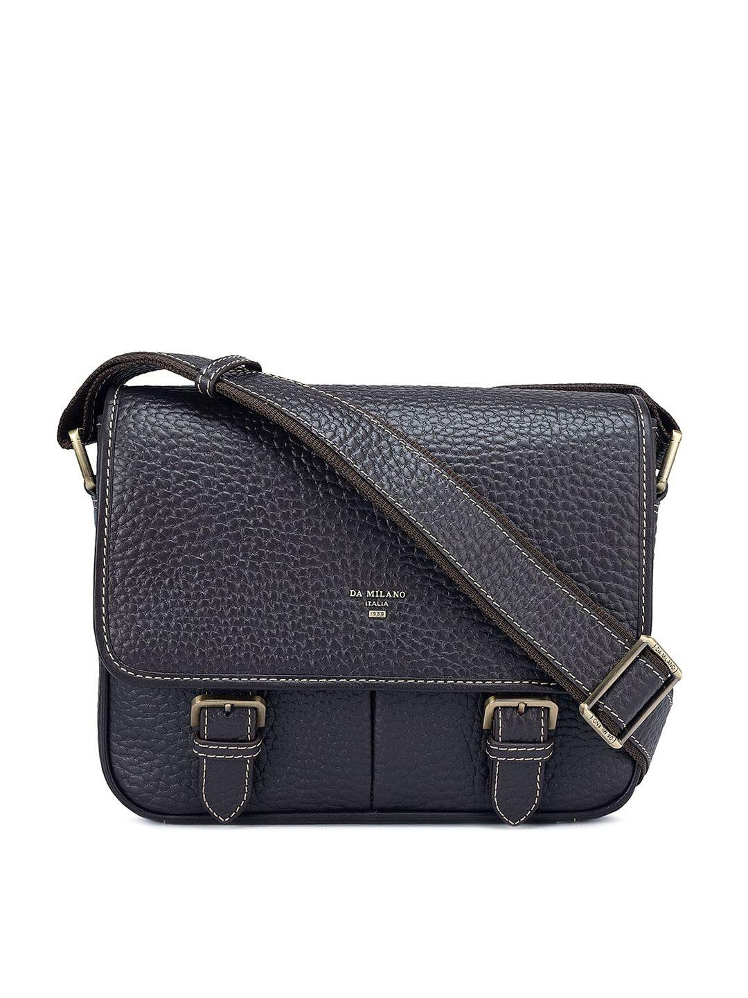 da milano leather structured sling bag