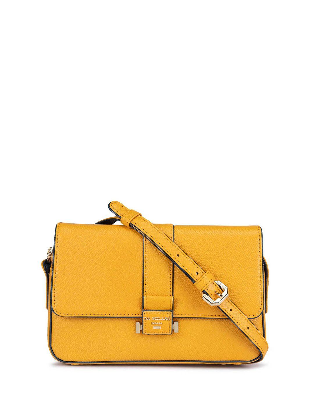 da milano leather structured sling bag