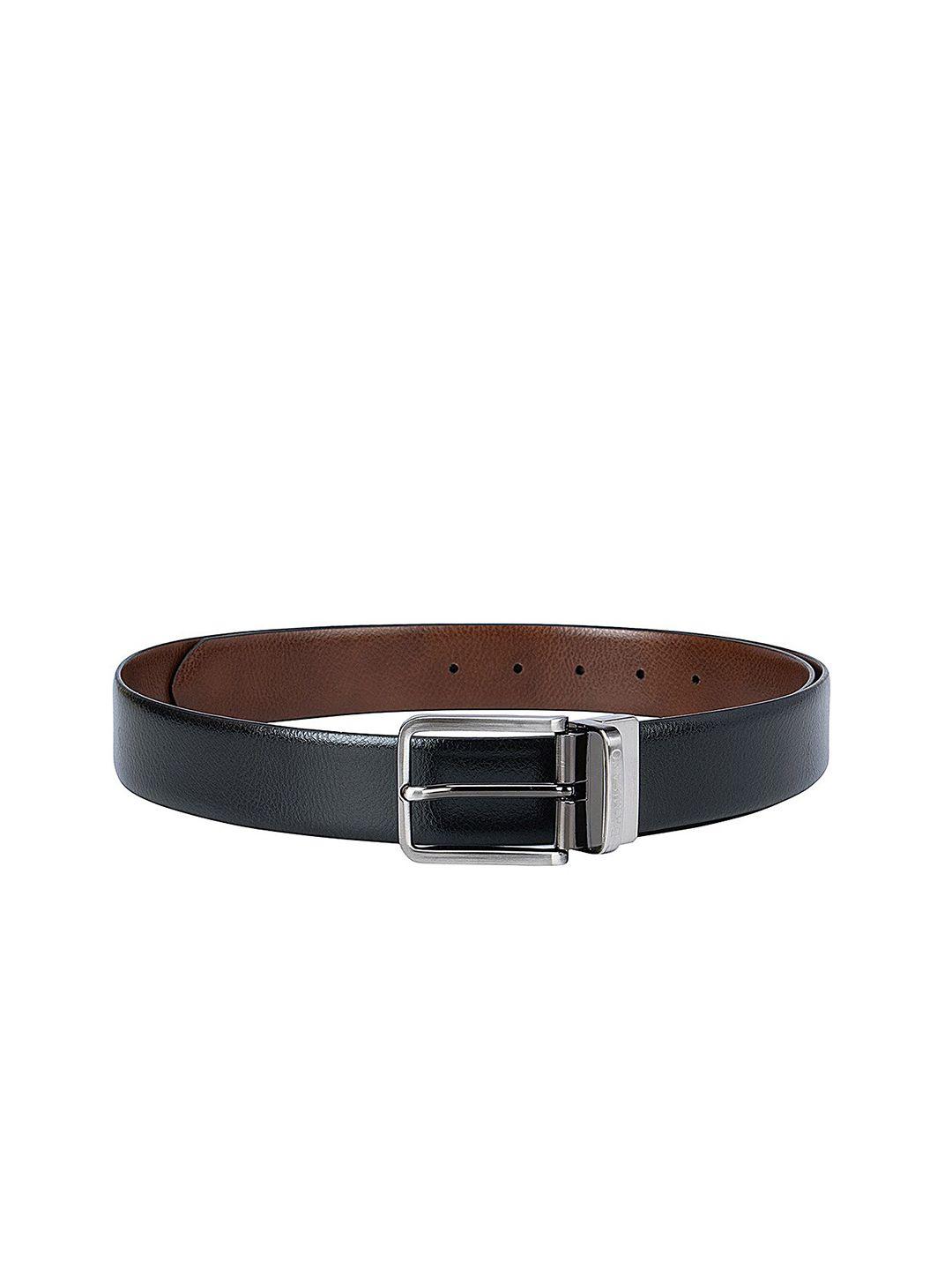 da milano men black leather belt