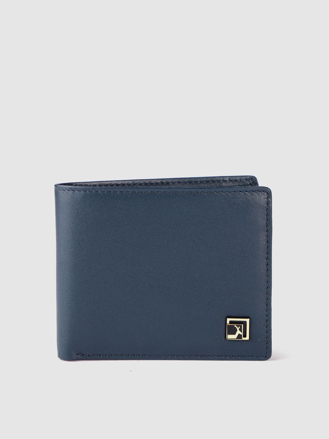 da milano men leather two fold wallet