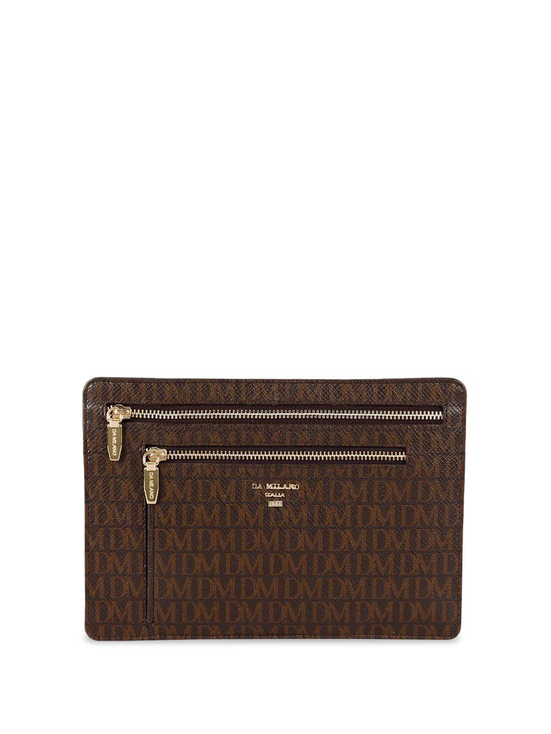 da milano printed leather purse