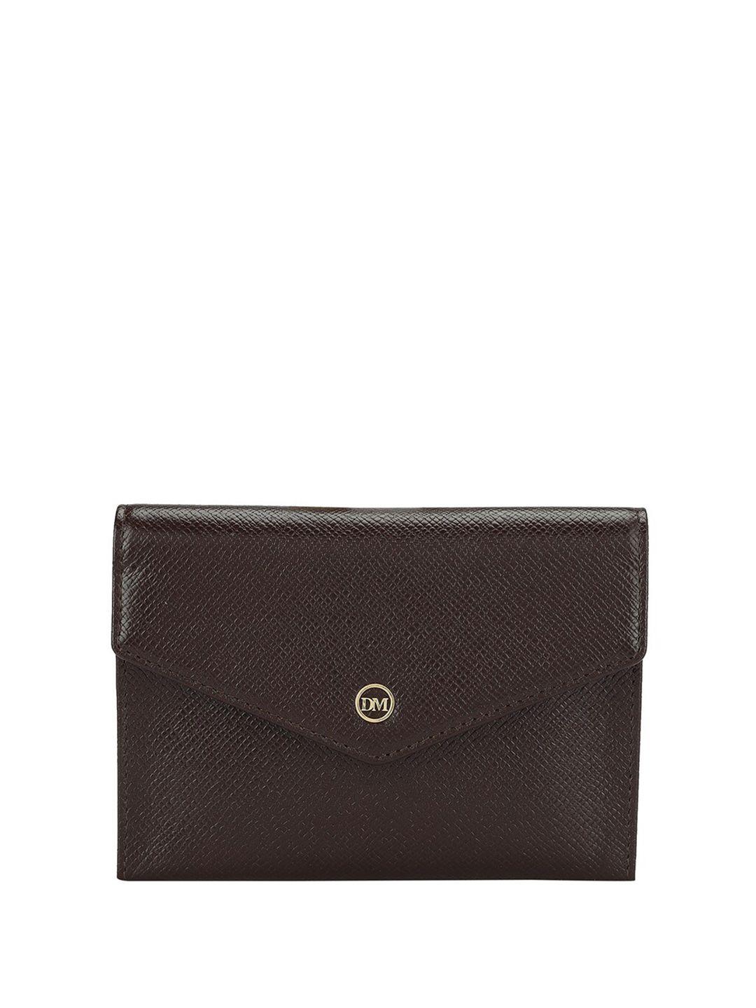 da milano textured genuine leather passport cover