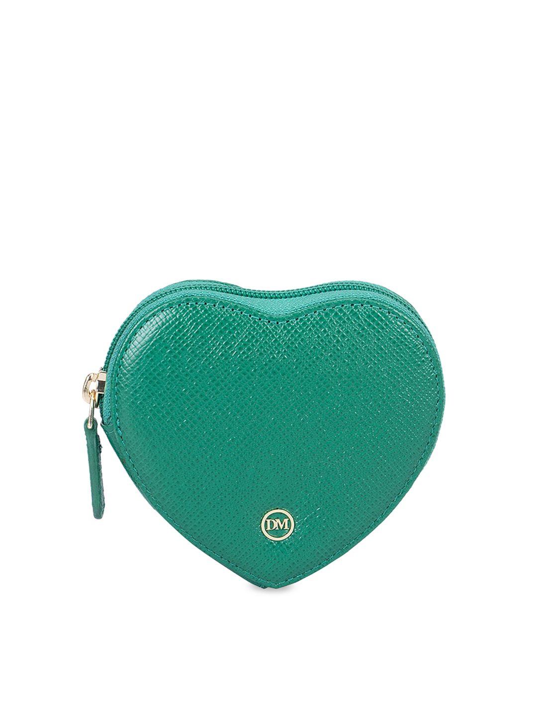 da milano textured heart shaped travel pouch
