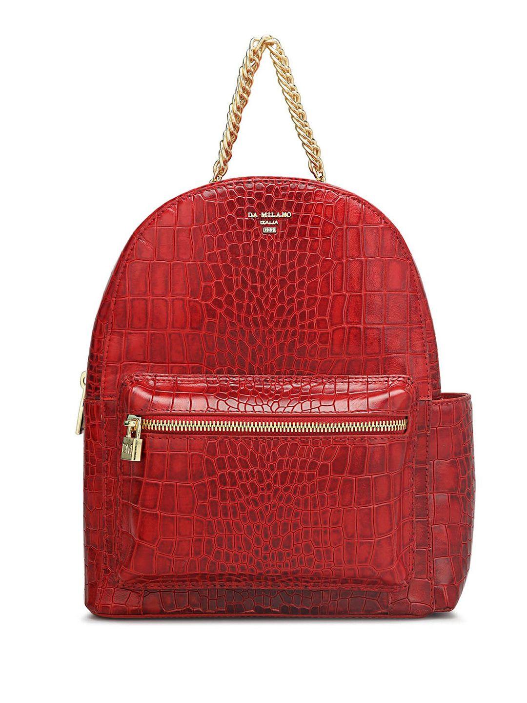 da milano textured leather backpack