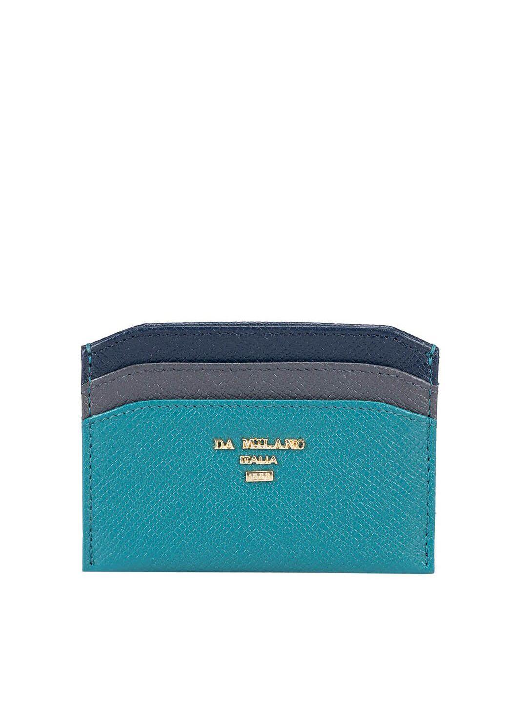 da milano textured leather card holder