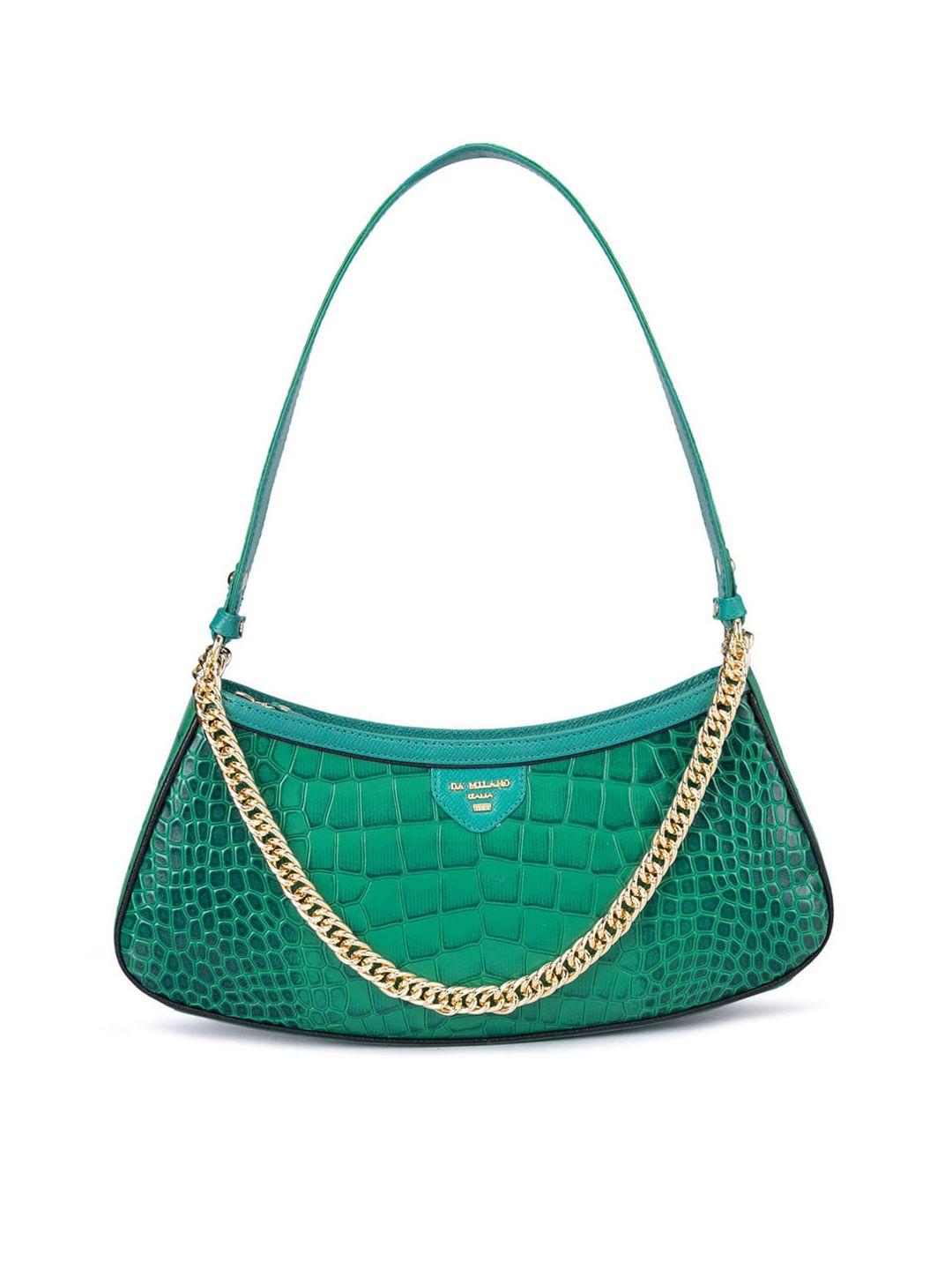 da milano textured leather structured hobo bag