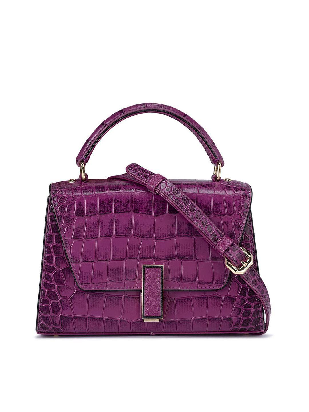 da milano textured leather structured satchel