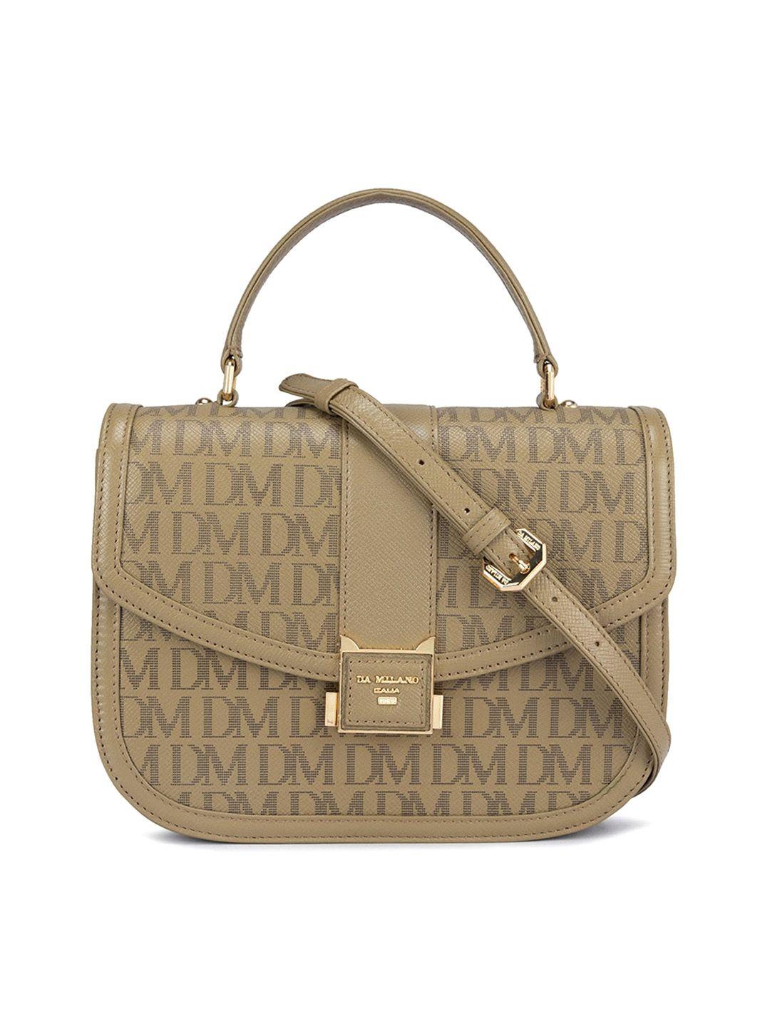 da milano textured leather structured satchel