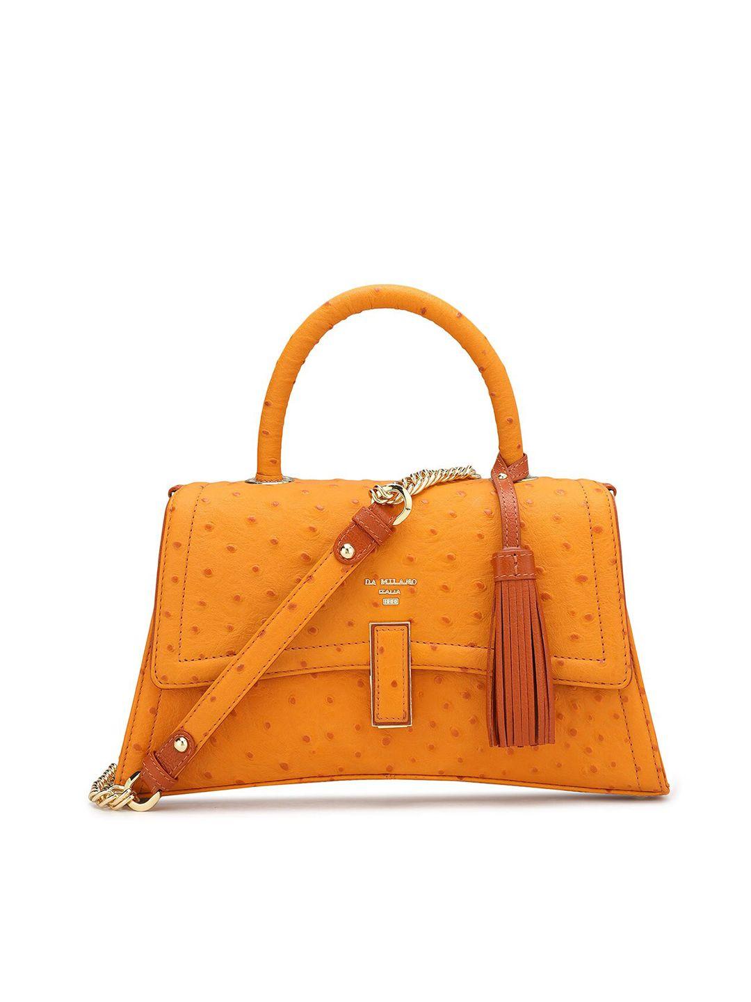 da milano textured leather structured satchel