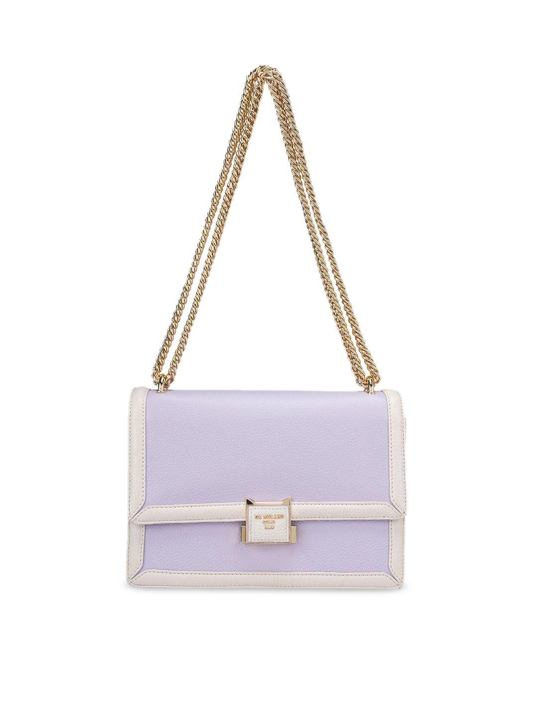 da milano textured leather structured sling bag