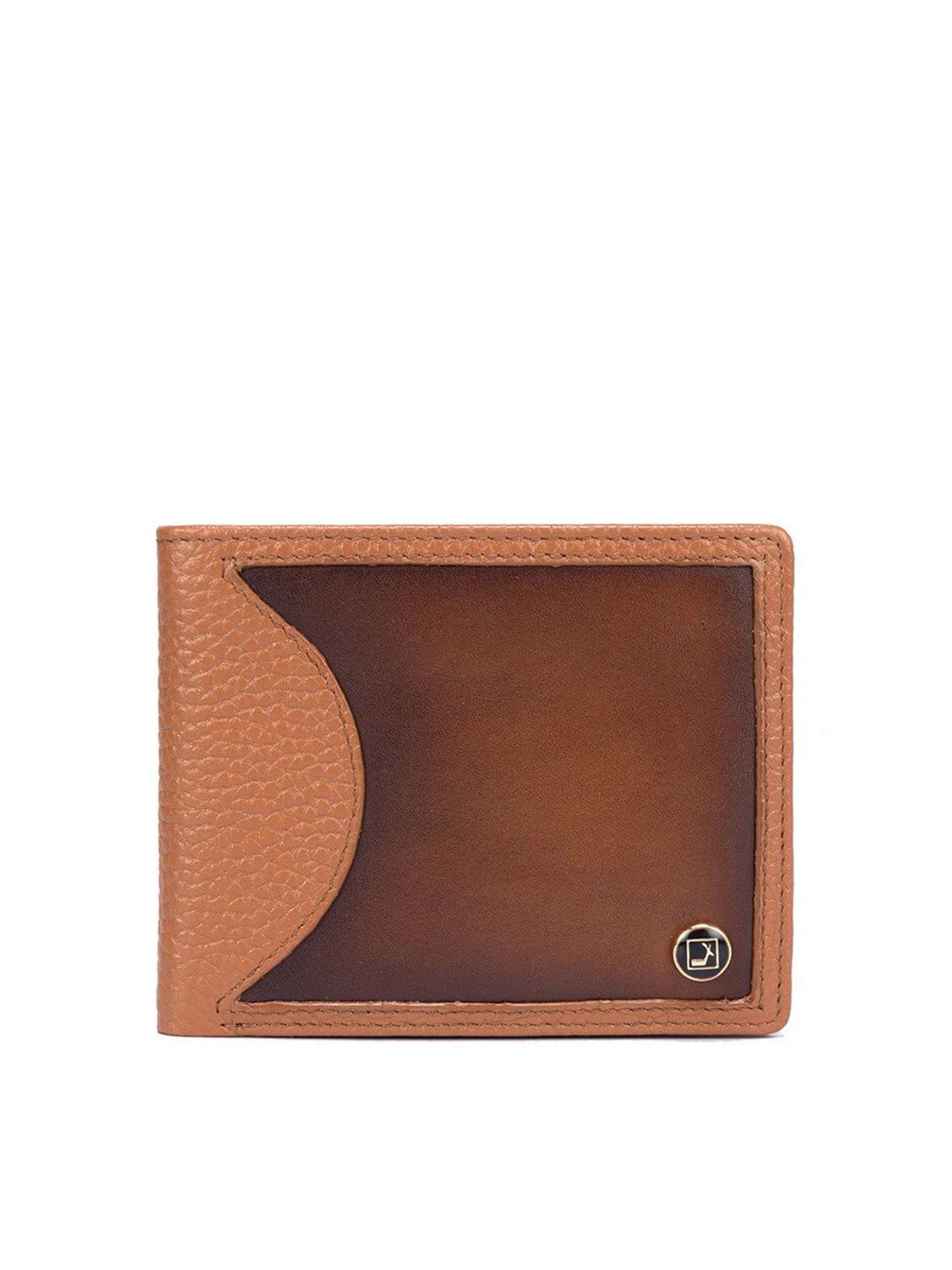 da milano textured leather two fold wallet