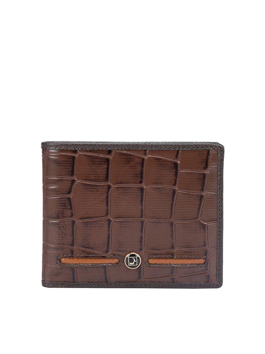 da milano textured leather two fold wallet