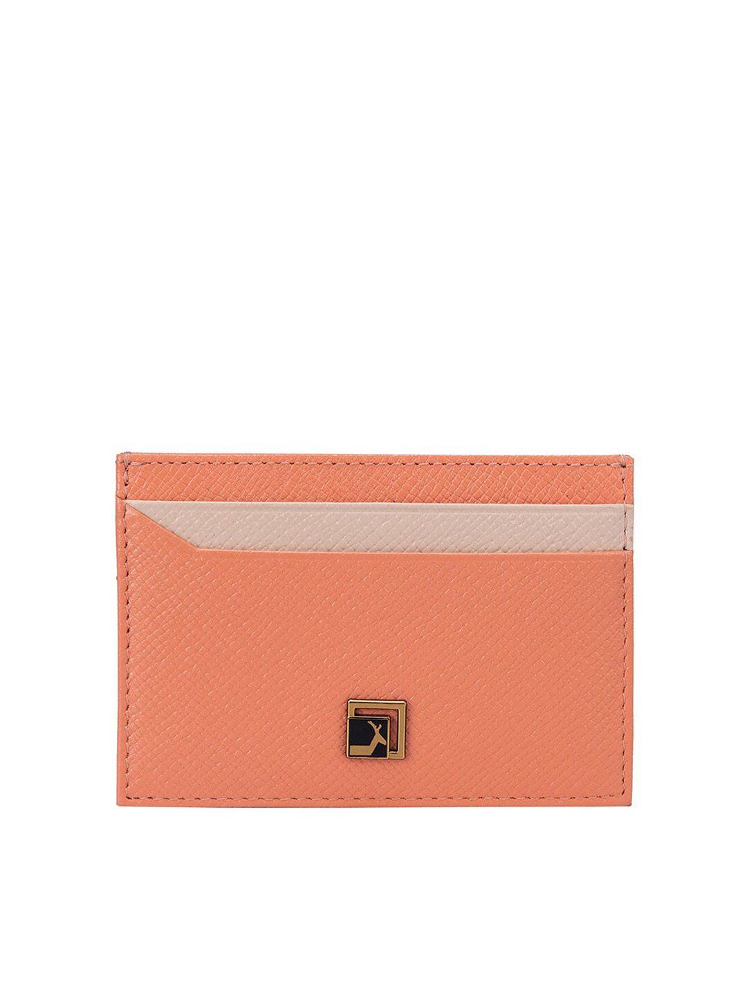 da milano unisex textured leather card holder