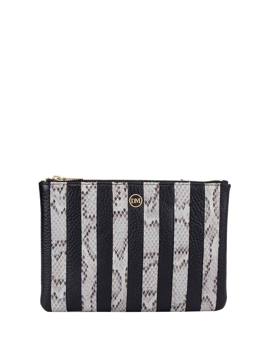 da milano women abstract printed leather zip around wallet