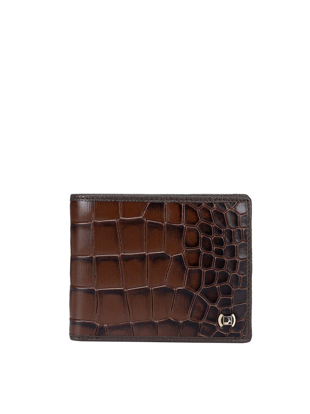 da milano women animal textured leather two fold wallet