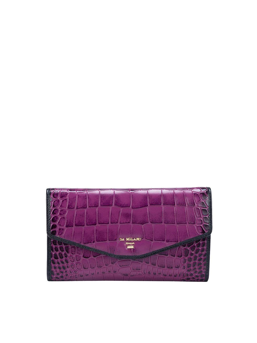 da milano women textured leather envelope wallets