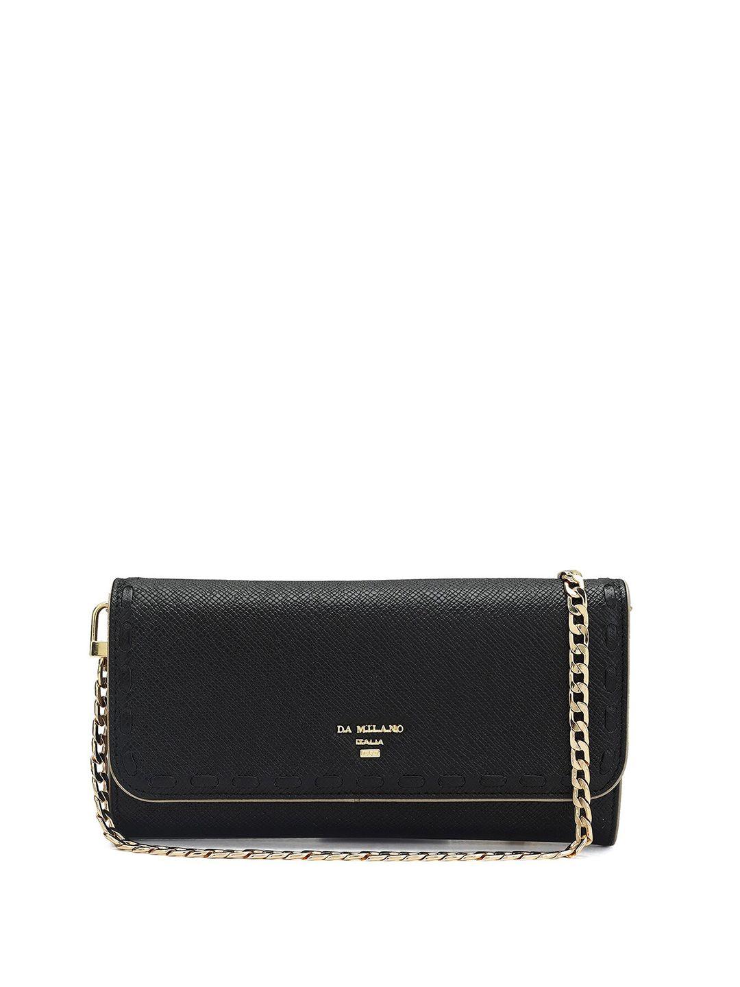 da milano women textured leather purse