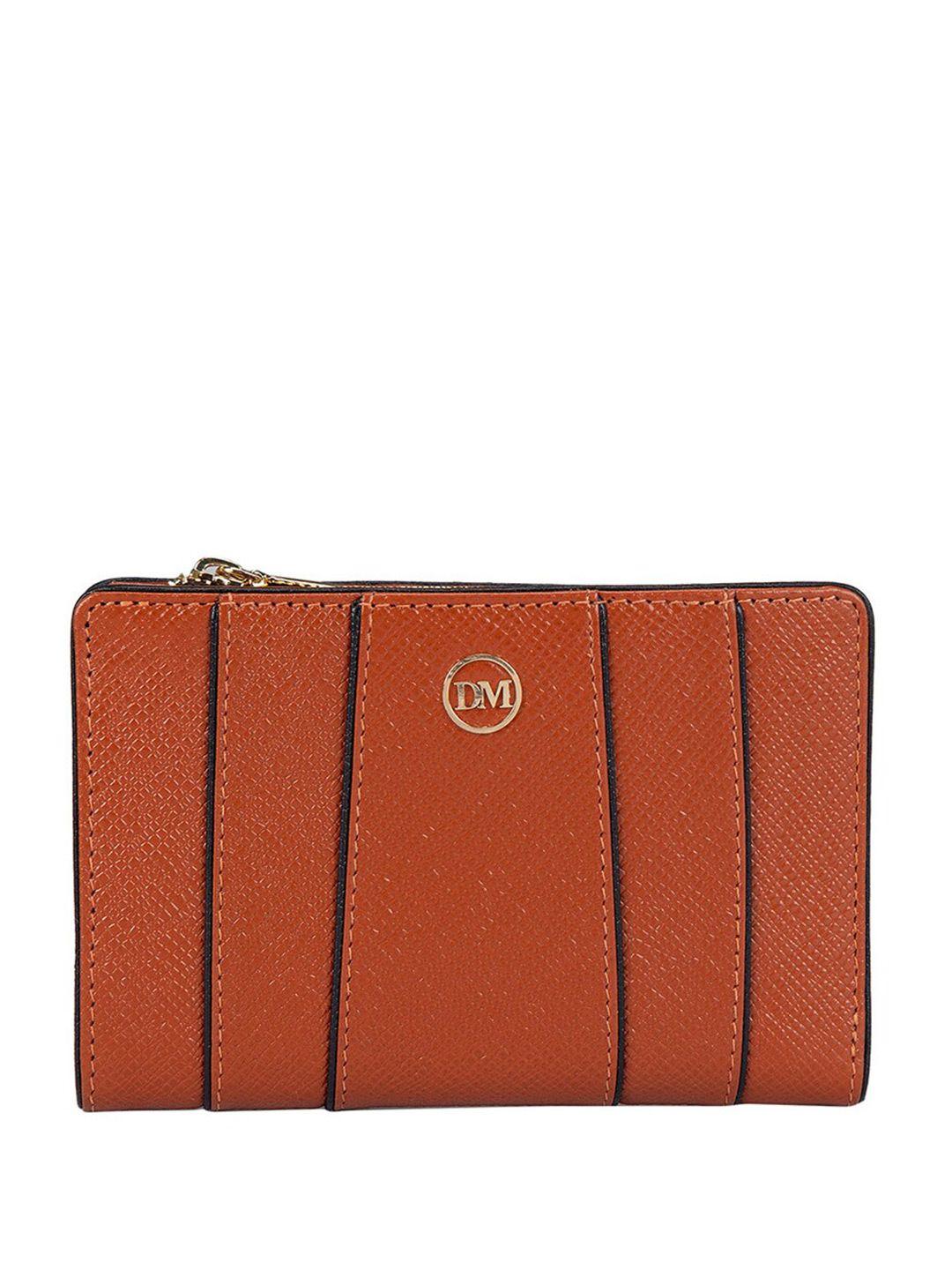 da milano women textured leather two fold wallet